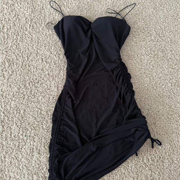 Windsor Black Mini Dress with Sweetheart Neckline - Picture 1 of 8
